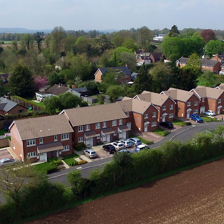 Drone Housing Photography